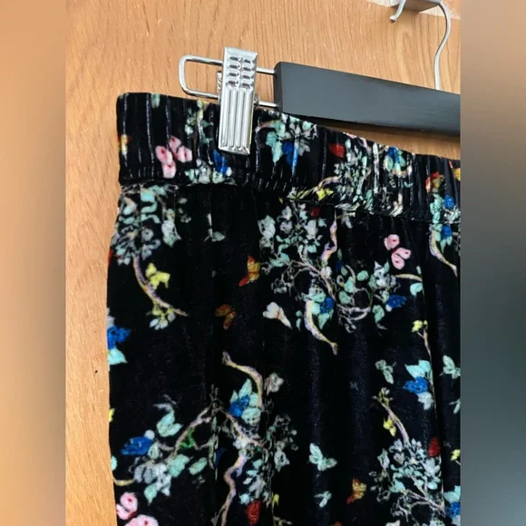 Zadig & Voltaire velour Black Floral Slim-Fit Pants EU40 US8 - Picture 5 of 10